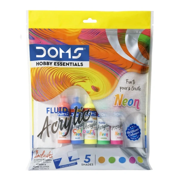 Doms Flui Acrylic Vibrant Colours Kit