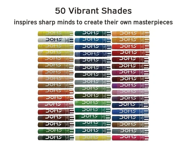 Doms Oil Pastels Colour 50 Shades