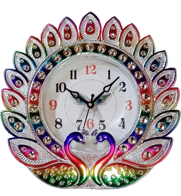 Super Scientific Peacock Wall Clock