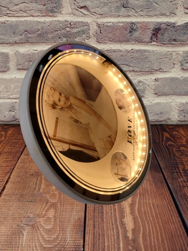Circular Magic Mirror Photo Frame (Customisable)  - Simple