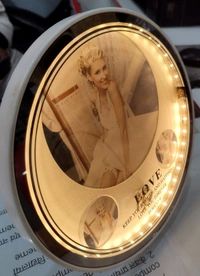 Circular Magic Mirror Photo Frame (Customisable)  - Simple