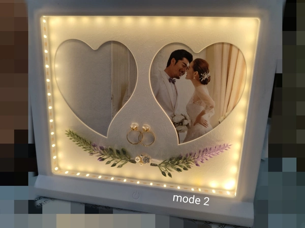 Mirrorrd Photo Frame Big With Touch Switch (3light Modes) Customisable - Customisable
