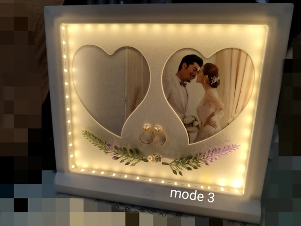 Mirrorrd Photo Frame Big With Touch Switch (3light Modes) Customisable - Customisable