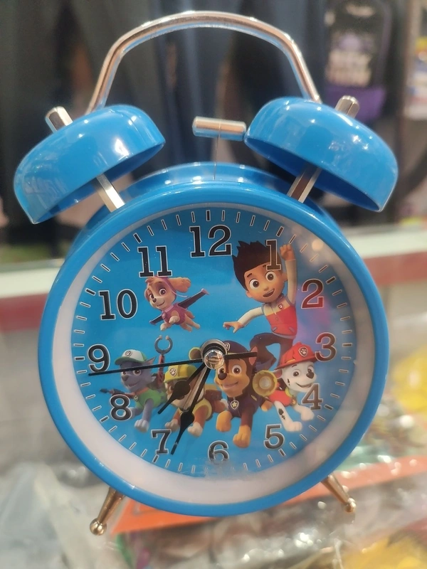 Rescue Dogs Table Alarm  Clock Metal