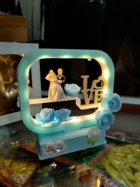Best Wishes Musical Showpiece With Light , Battery Operated