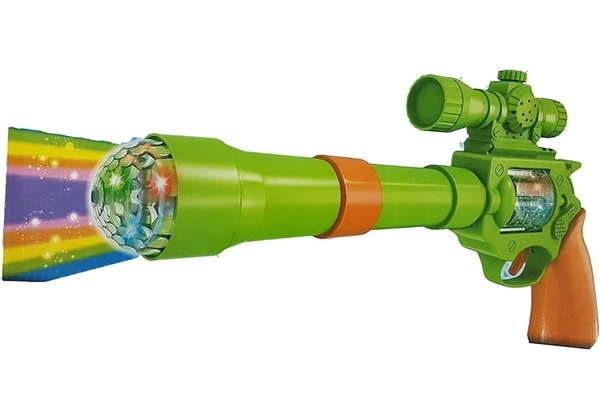3D Projection Gun With Music And Lights For Kids - Green
