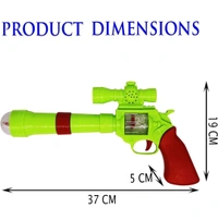 3D Projection Gun With Music And Lights For Kids - Green