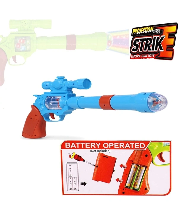 3D Projection Gun With Music And Lights For Kids - Green