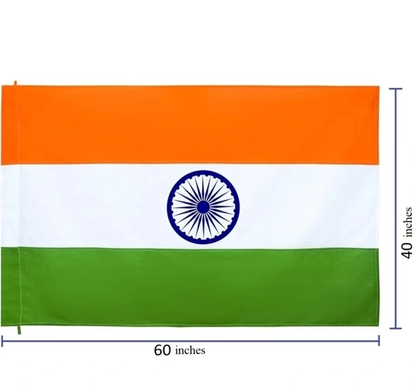 40*60 Inch Indian Flag (Cotton)   - 40*60