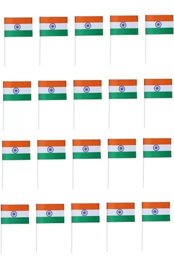 Set Of 20 Indian Flags  - 20