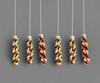 6pcs Tricolor Nylon Bracelet Bands For Independence Day  - 12, M