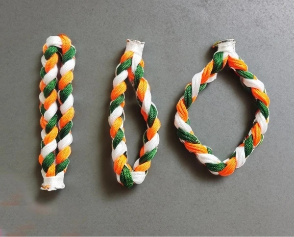 6pcs Tricolor Nylon Bracelet Bands For Independence Day  - 12, L