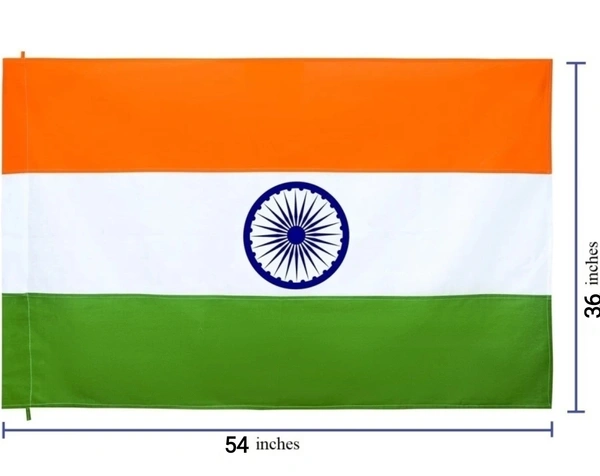 40*60 Inch Indian Flag (Cotton)   - 36*54