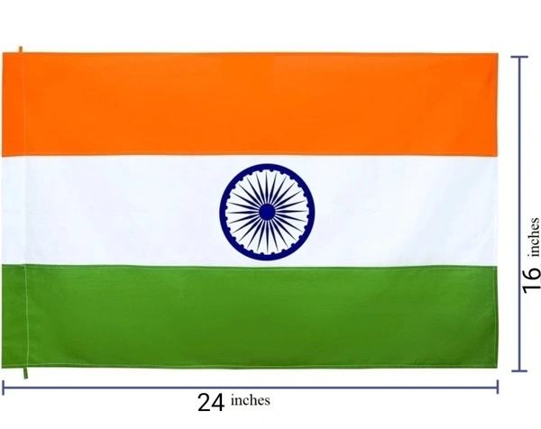 40*60 Inch Indian Flag (Cotton)   - 16*24