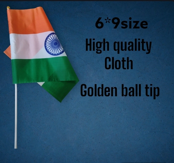 Indian Flags Best Quality Hand Flags - 6*9