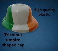 Plastic Umpire Tricolor Cap 
