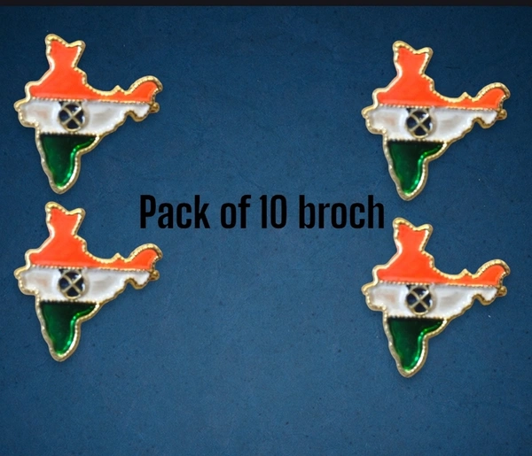 India Shaped Broch For Independence Day  - 10