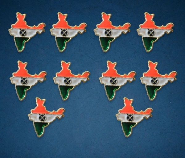 India Shaped Broch For Independence Day  - 10