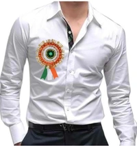Tricolour Big Flag Pin Badge - 6