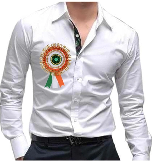 Tricolour Big Flag Pin Badge - 6