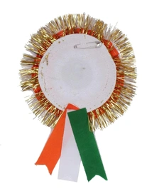 Tricolour Big Flag Pin Badge - 6