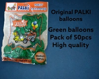 Green Ballons For Independece Day  - 50 Pcs