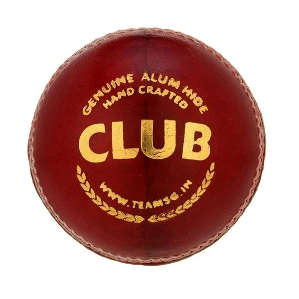 Sg Club Hand Craftee Genuine Alum Hide Leather Cricket Ball