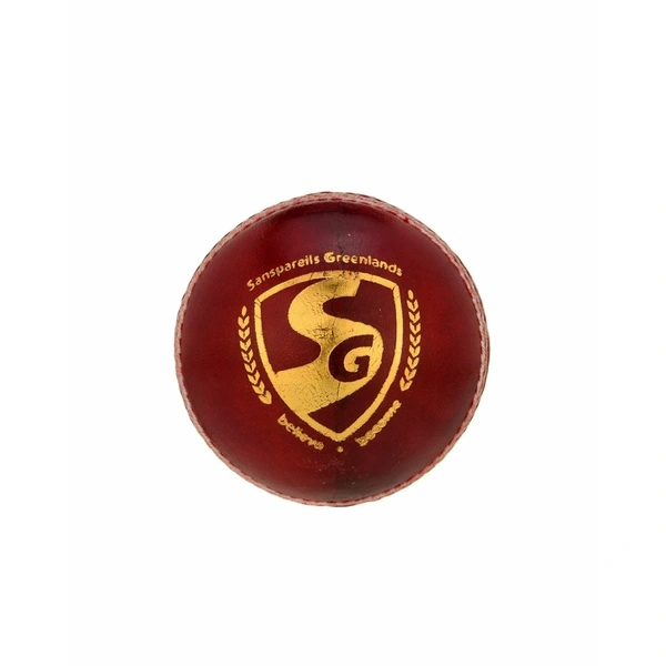 Sg Club Hand Craftee Genuine Alum Hide Leather Cricket Ball