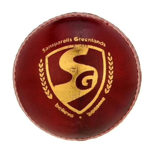 Sg Club Hand Craftee Genuine Alum Hide Leather Cricket Ball