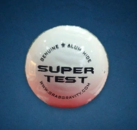 Gravity White Super Test Leather Ball