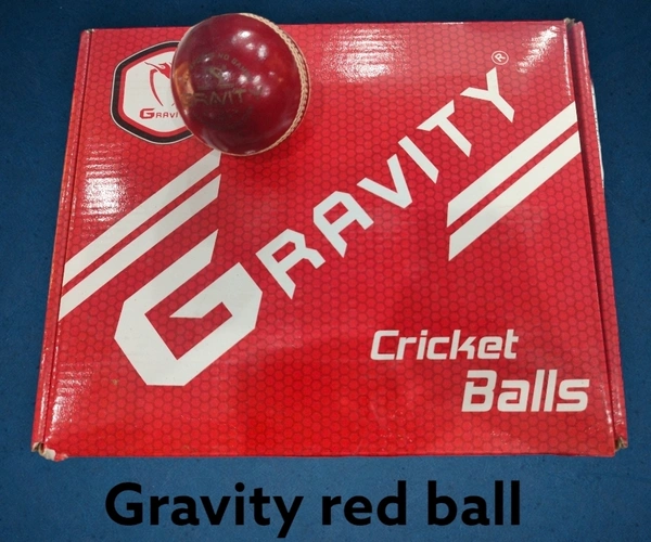 Gravity Red Leather Ball Test Series - Red
