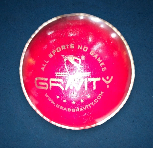 Gravity Red Leather Ball Test Series - Red