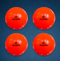 Alfa White Plain Hockey Ball - Red Orange
