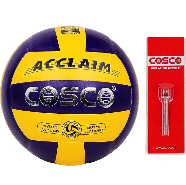 Cosco Acclaim Volleyball (With Inflating Needle)  - Yellow, 4