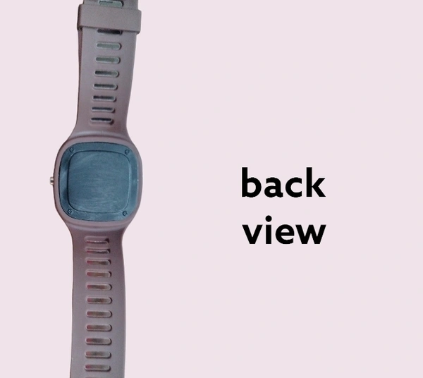 Digital Watch With Silicon Strap For Boys/girls  - Black, Free