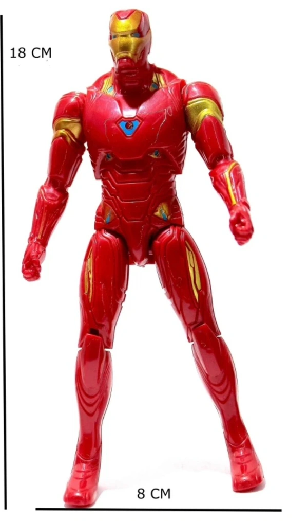 Iron Man (Hero Series) Toy With Light  - Red, 8inch