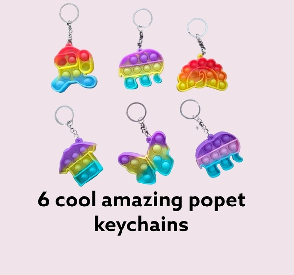 6 Beautifull Popet Key Chains - 6, 2