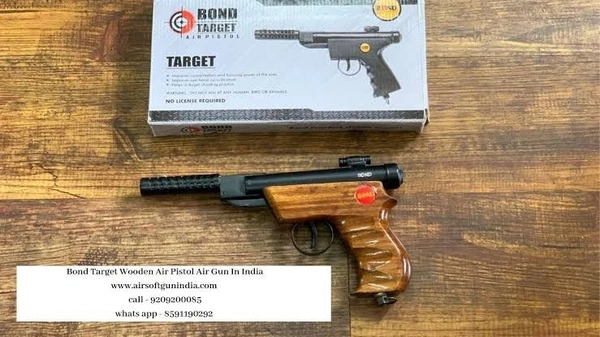 Bond Air Pistol  - Black, With Pellets Of Two Pack