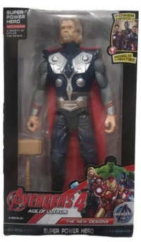 Avengers Thor with Weapons Twist and Move Age of Ultron Action Figure, 19cm with LED Light Function, Super Power Hero - Avengers 4 - Thor - Character Series