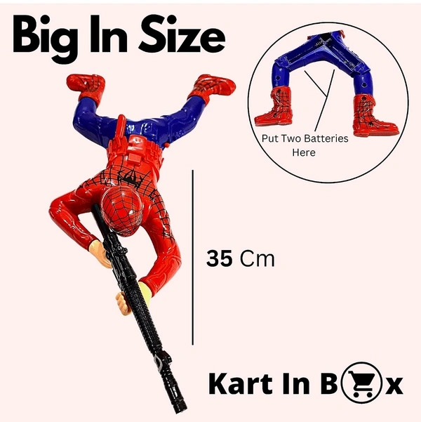 Spiderman Toys | Spider Man Toy | Spider-Man Toys | Spiderman Toy | Crawling Spiderman Toys | Crawling Toy | Big in Size (14 Inch) - 35cm