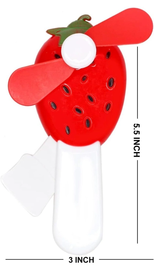 Fruit Fan /Hand Pressure Mini Fan Fruit Shape Cute Squeeze Toys/Cool Summer Fan/Fan Without Battery/Kids Fan Toys(Multi Color) - 1
