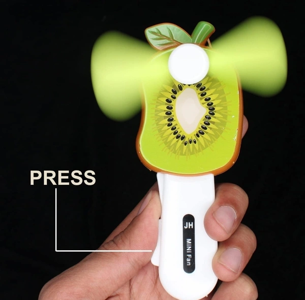 Fruit Fan /Hand Pressure Mini Fan Fruit Shape Cute Squeeze Toys/Cool Summer Fan/Fan Without Battery/Kids Fan Toys(Multi Color) - 2