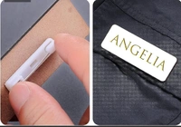 Rksports Wooden Customisable Badge, For Office Use, School Use, Monitor, Etc...  - White, 10