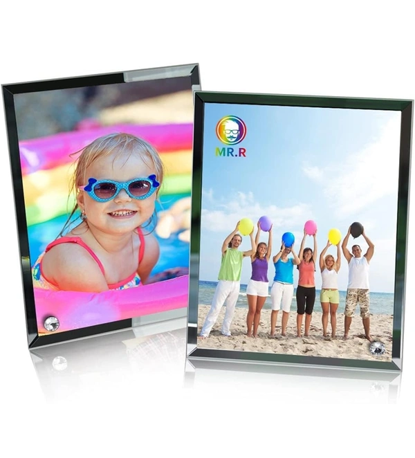 Glass Photo From With A Free Wooden Keychain - 1, 8", Glass