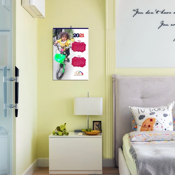 Personalized (Customized) Wall hanging Calandar 6 Pages Large Size Wall Calendar (13 x 19 inches)