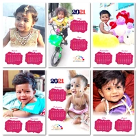 Personalized (Customized) Wall hanging Calandar 6 Pages Large Size Wall Calendar (13 x 19 inches)
