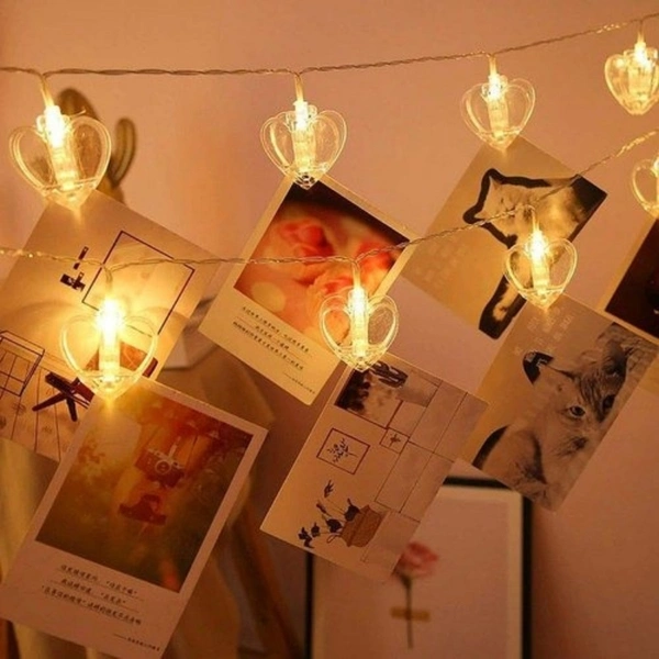 Heart LED Photo Clip