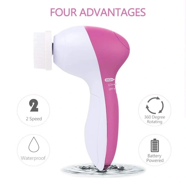 5 in 1 silicone cleanser, Deep Cleanser, pore cleanser, facial massage, skin care, waterproof makeup brush