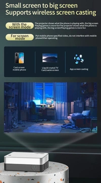 Projector P35 Android 10 Support 4K 1080P LED Home Bedroom Mobile Phone Screen Smart TV 5G WiFi Bluetooth Speaker Beamer