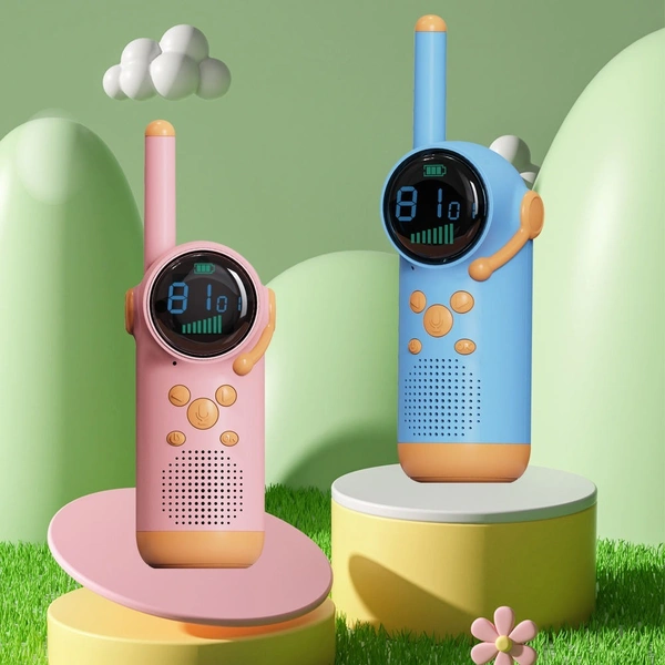 2024 Mini Handheld Kids Walkie-Talkie | 3km Range UHF Toy | Perfect Christmas Diwali Gift for Children